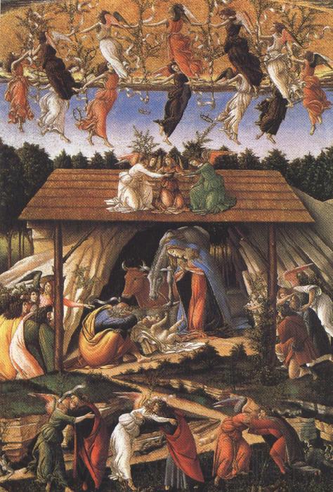 Sandro Botticelli Details of Mystic Nativity (mk36) Norge oil painting art